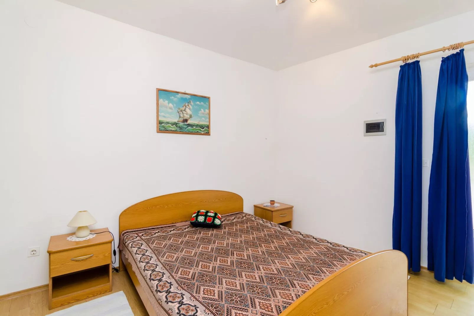 Apartments Rašica Molunat- Standard Studio Apartment with Patio and Side Sea View (Apt 14)-Bedroom