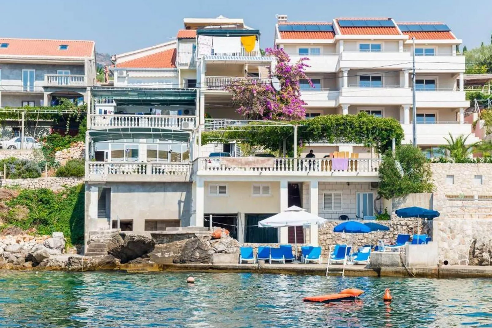 Apartments Rašica Molunat- Standard Studio Apartment with Patio and Side Sea View (Apt 14)-Outdoor