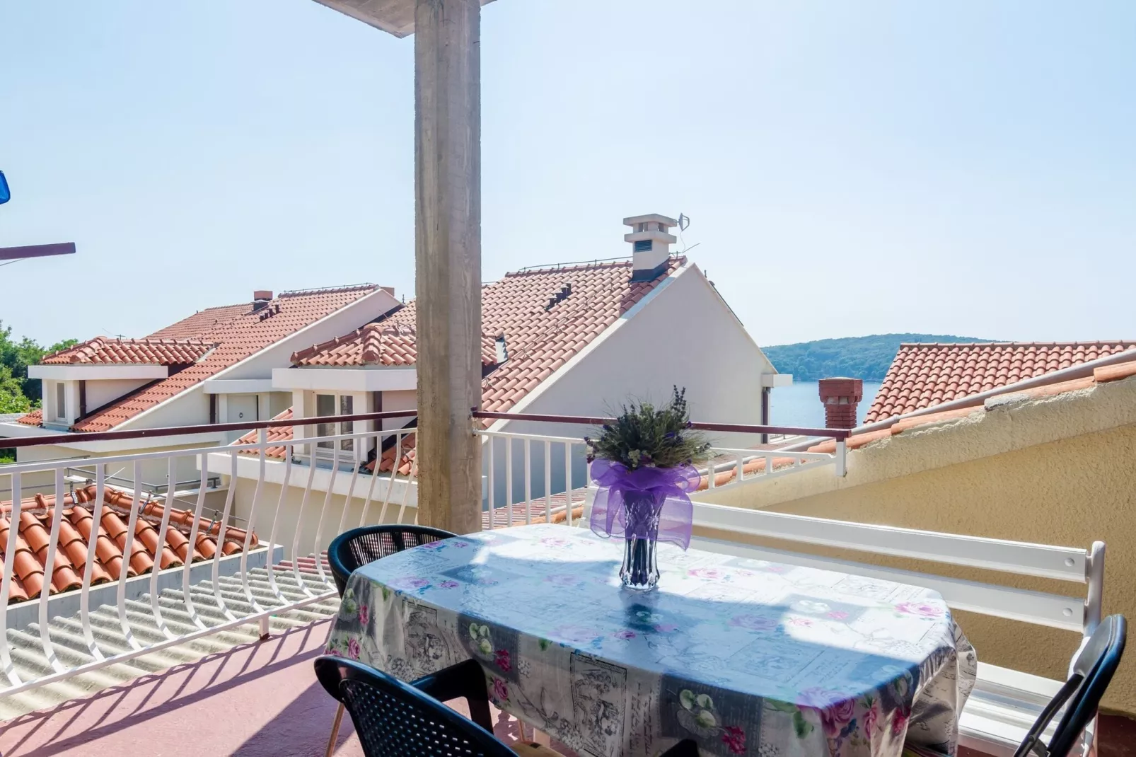 Apartments Rašica Molunat - Studio Apartment with Terrace and Sea View (Apartment 16)-Terrace balcony