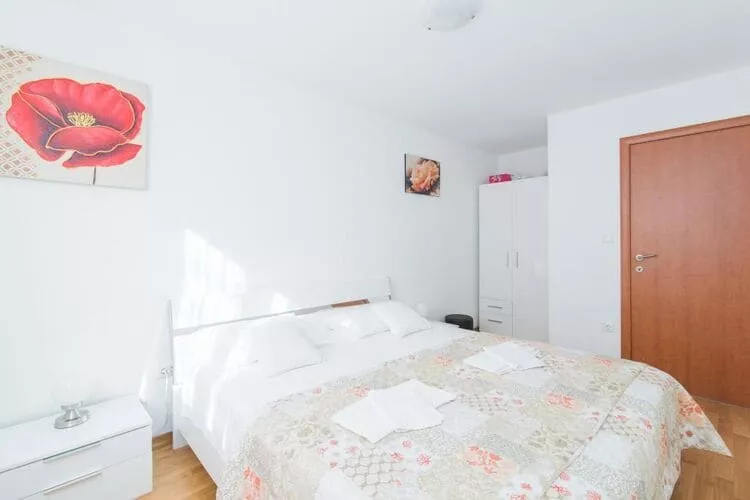 Apartment Budimir - Two Bedroom Apartment with Balcony-Bedroom