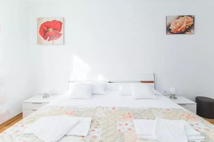 Apartment Budimir - Two Bedroom Apartment with Balcony-Bedroom
