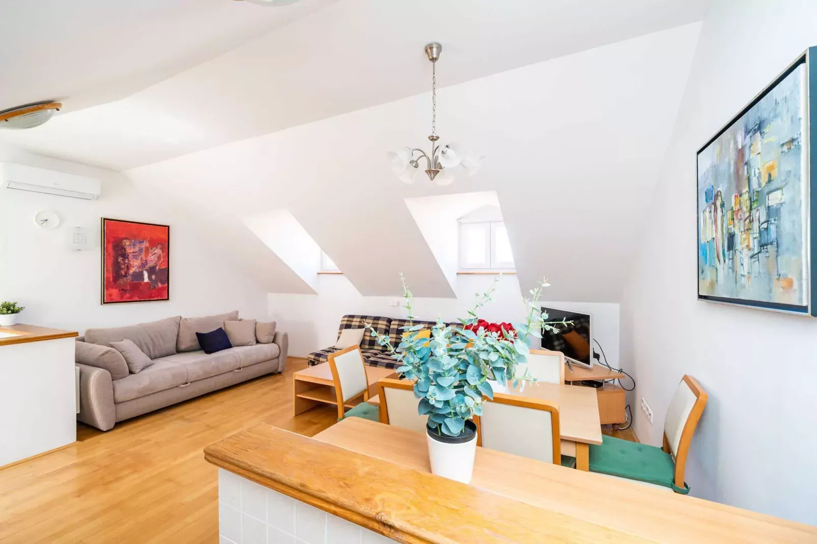 Apartments Foteza - Duplex Two Bedroom Apartment (Second\/ Third Floor)-Dining room