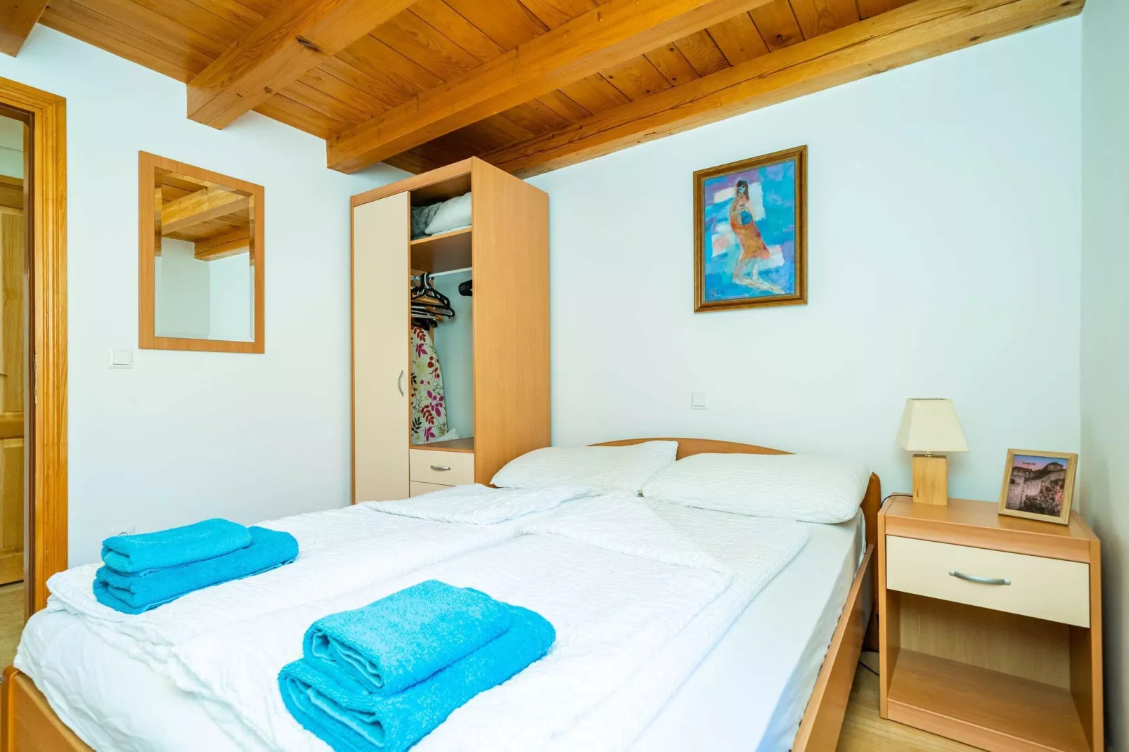 Apartments Foteza - Duplex Two Bedroom Apartment (Second\/ Third Floor)-Bedroom