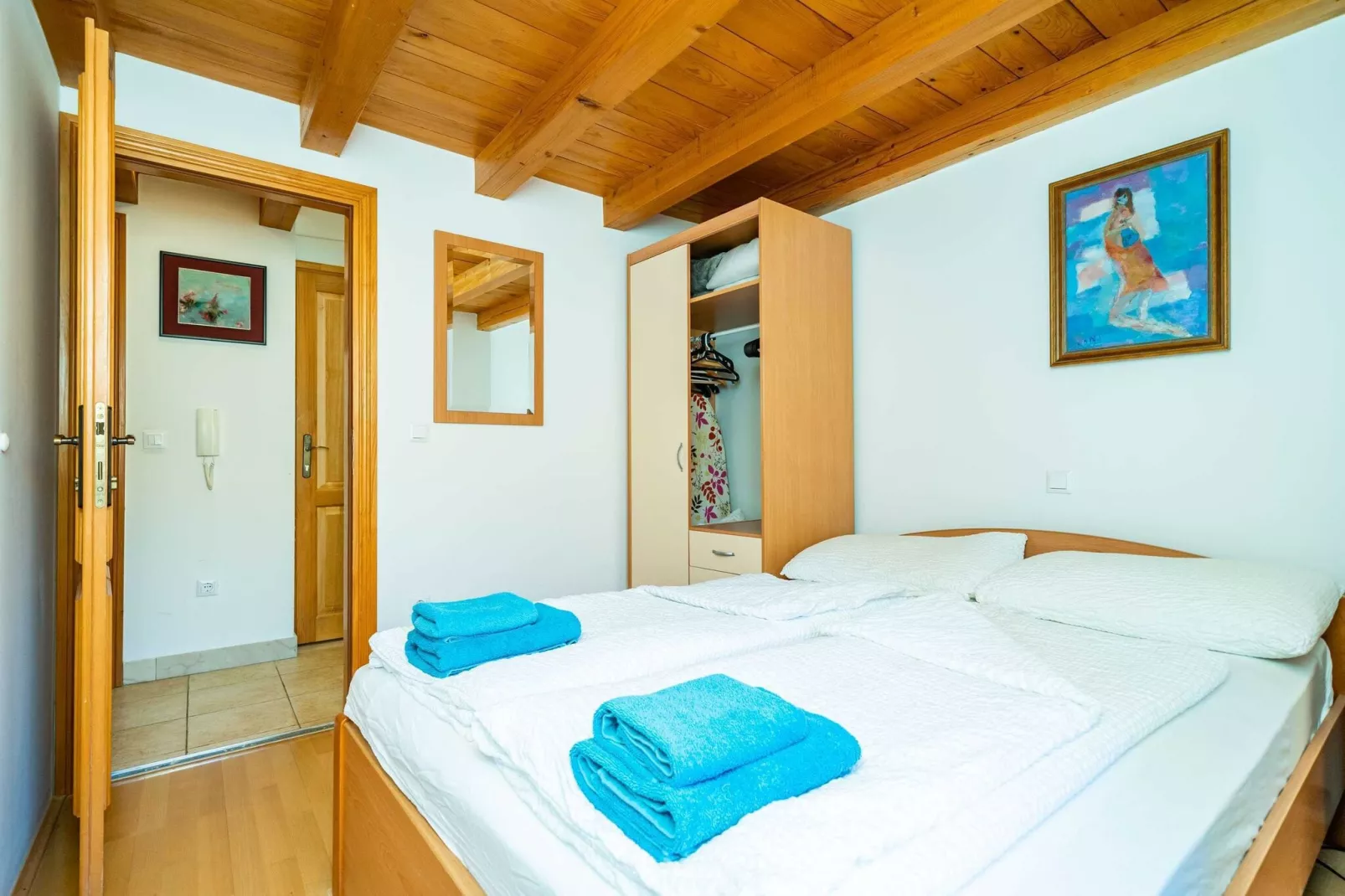 Apartments Foteza - Duplex Two Bedroom Apartment (Second\/ Third Floor)-Bedroom