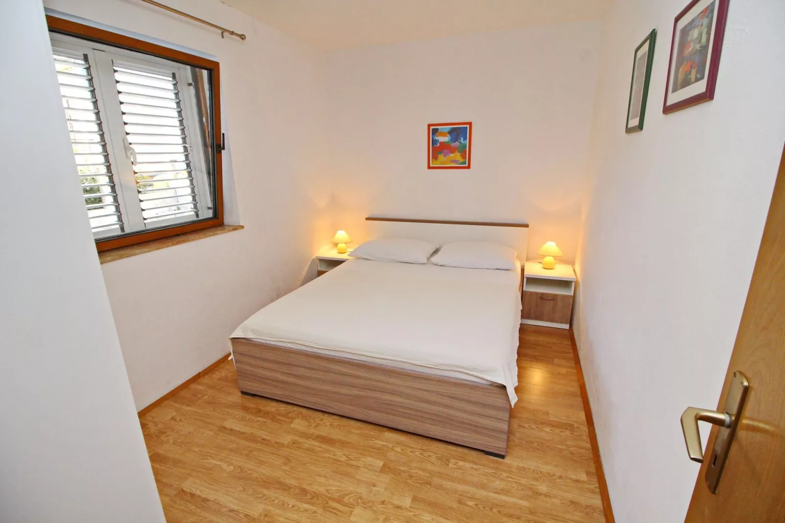 Apartments Marković Orebić - One Bedroom Apartment with Terrace and Garden View (A2)-Bedroom