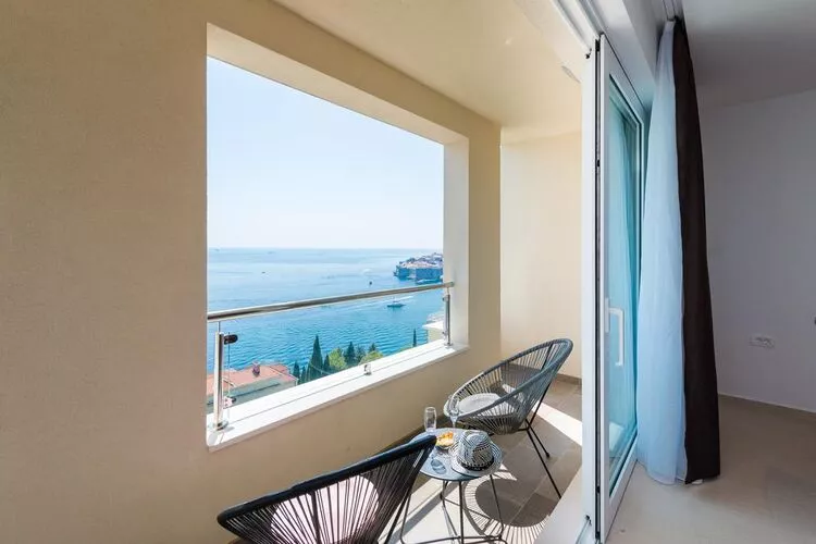 Apartments Horizon - One-Bedroom Apartment with Balcony and Sea View-Terrassenbalkon