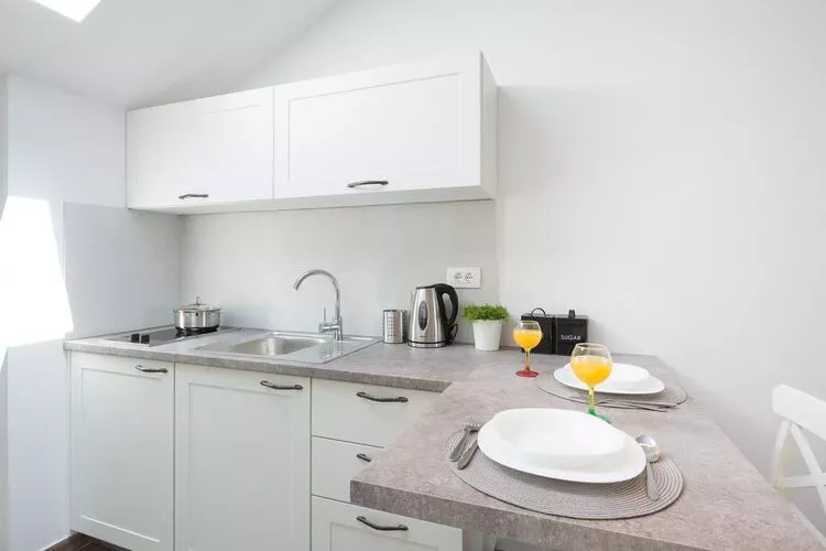 Apartments Horizon - Deluxe Studio with  Balcony and Sea View-Küche