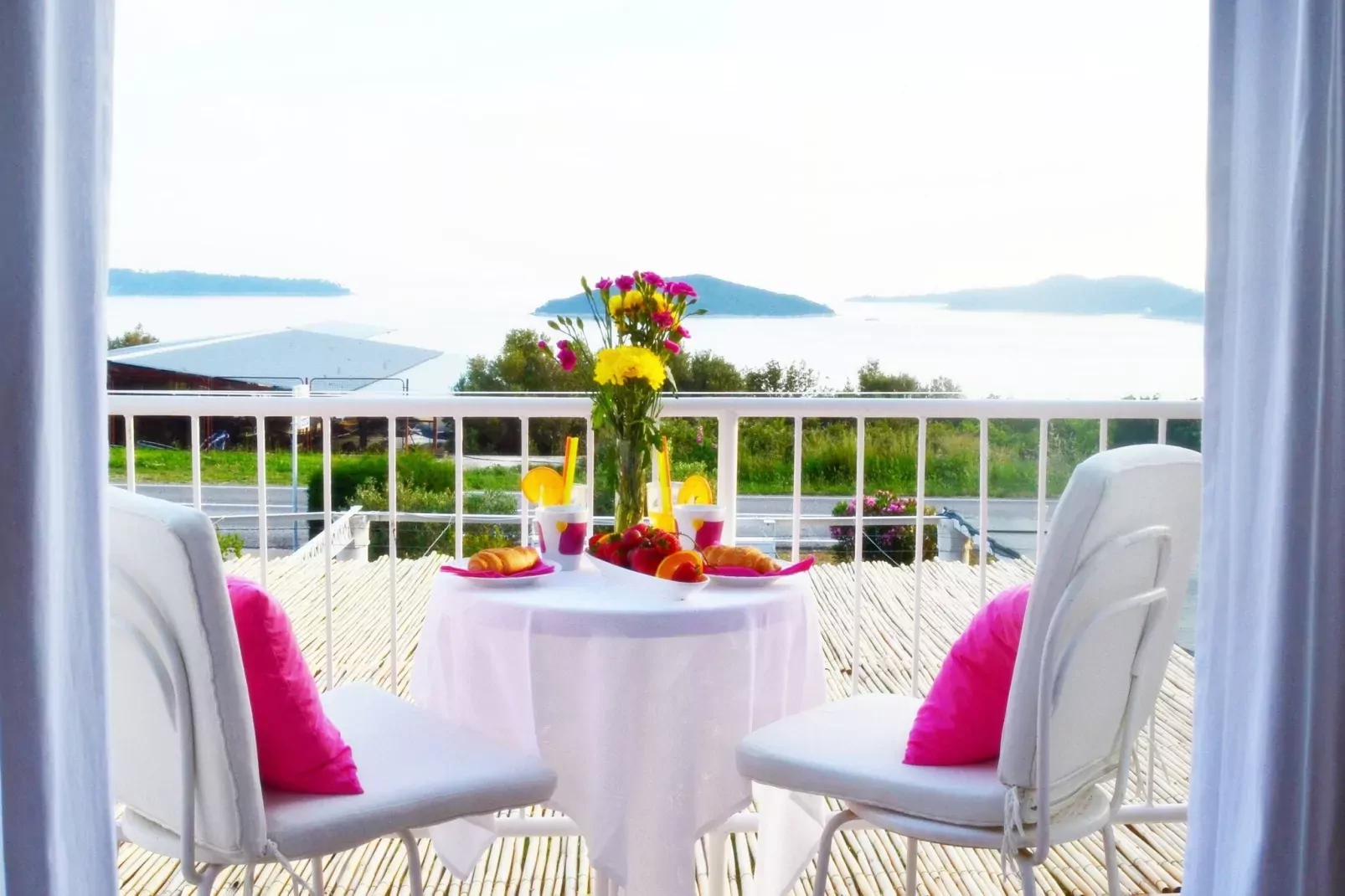 Apartments Lina - Three Bedroom Apartment with Two Balconies and Sea View (A2)-Terrace balcony