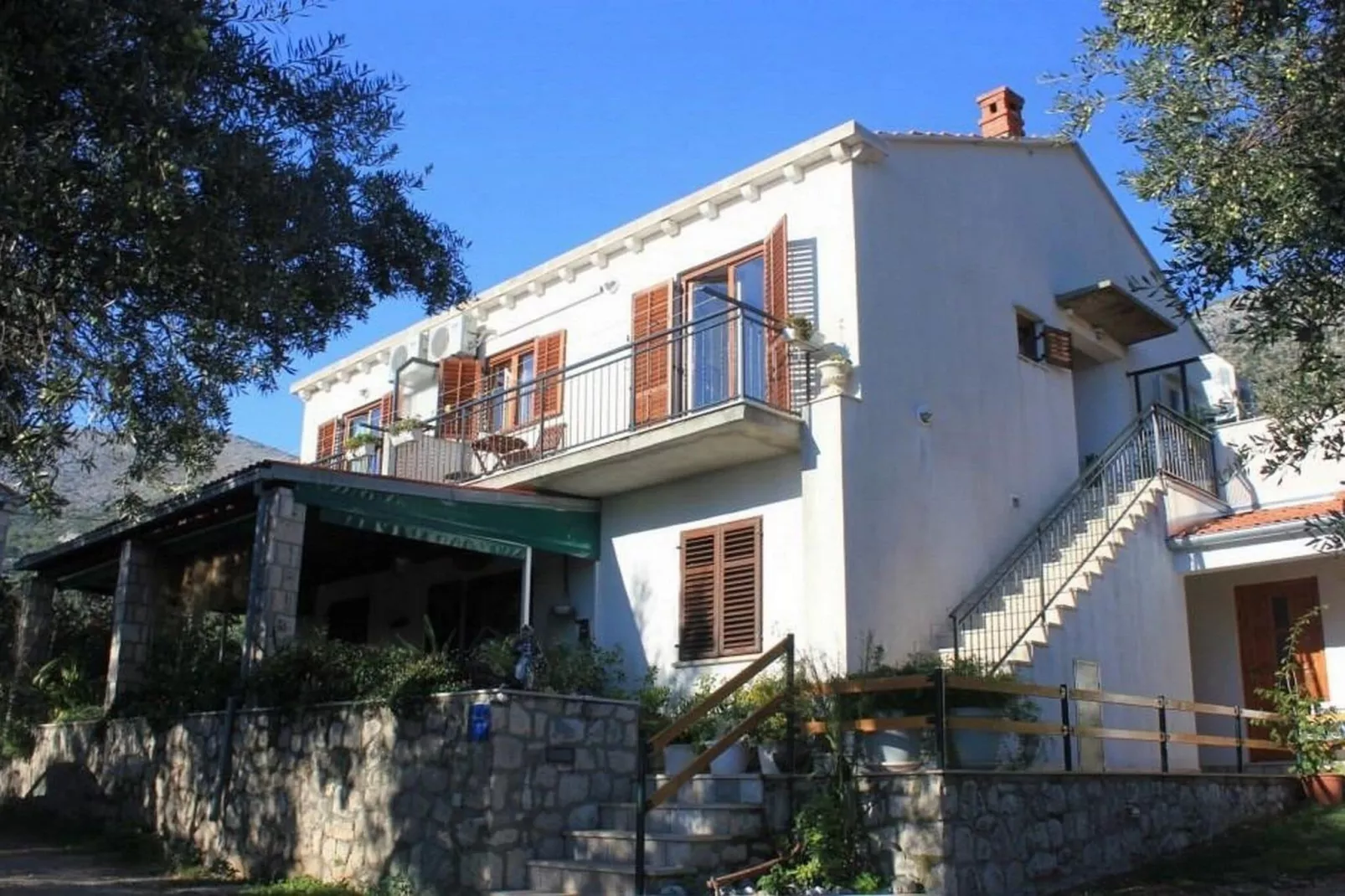 Villa Ro - Ela - Double or Twin Room with Balcony and Sea View - S4-Außenbereich