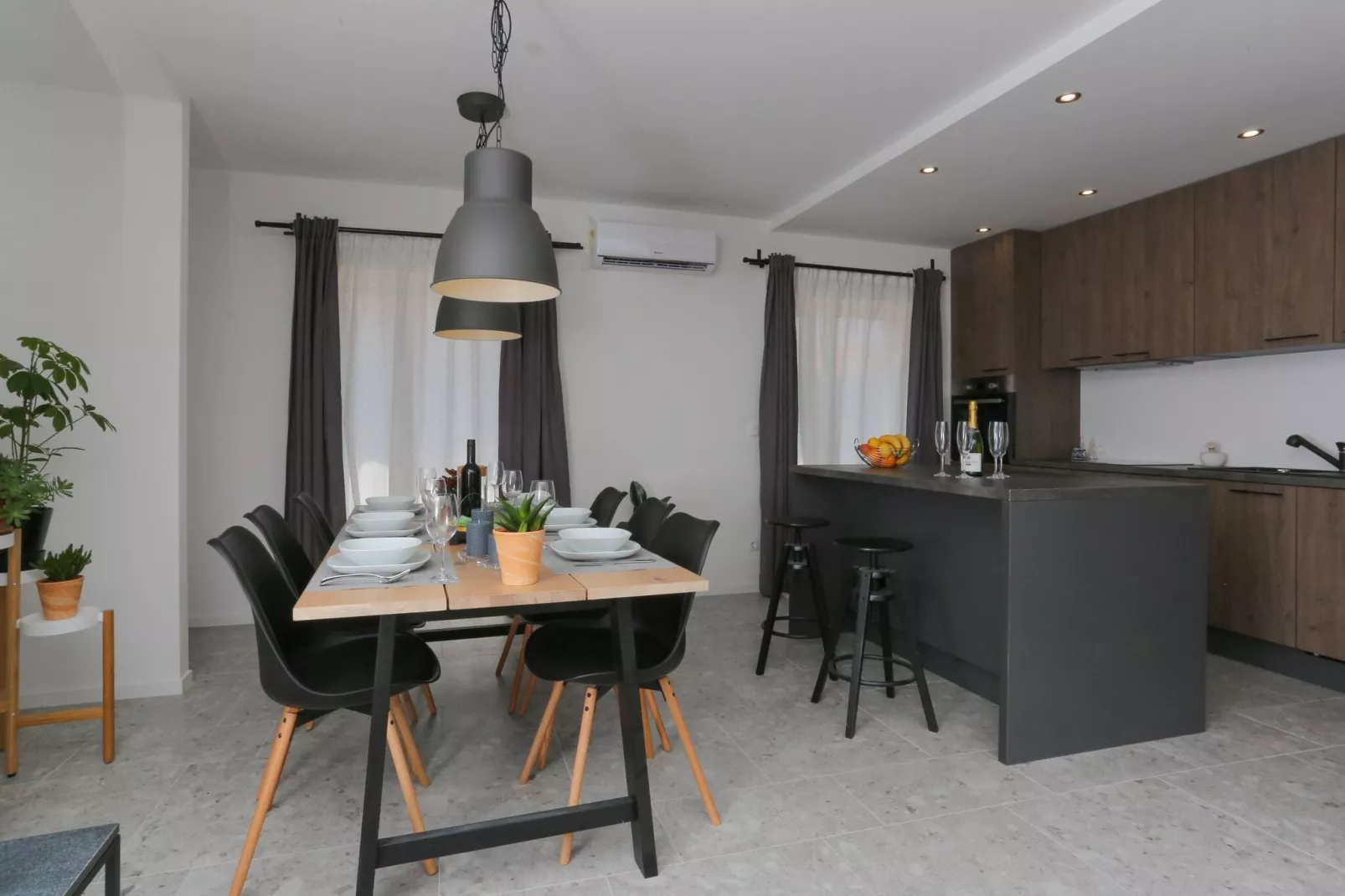 Apartments Martić - Three Bedroom Apartment with Balconies and Sea View - (ST)-Kitchen