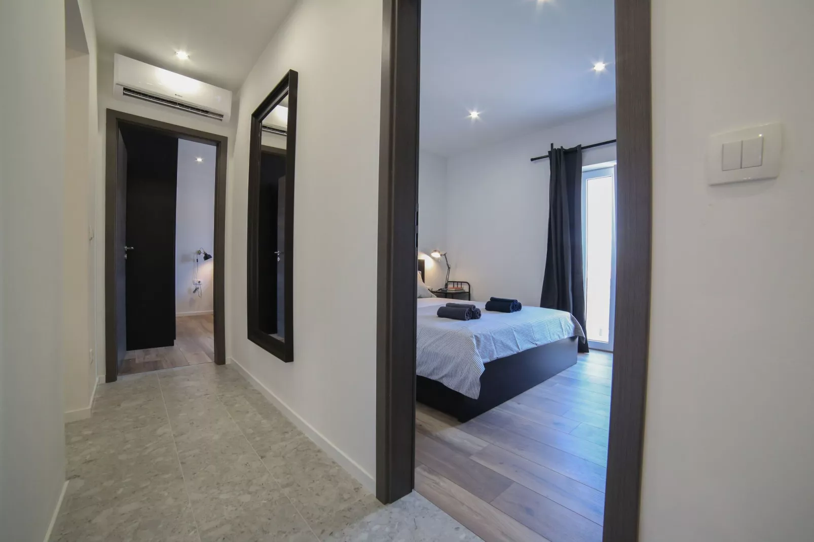 Apartments Martić - Three Bedroom Apartment with Balconies and Sea View - (ST)-Bedroom
