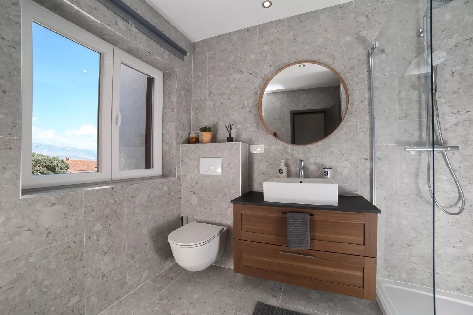 Apartments Martić - Three Bedroom Apartment with Balconies and Sea View - (ST)-Bathroom