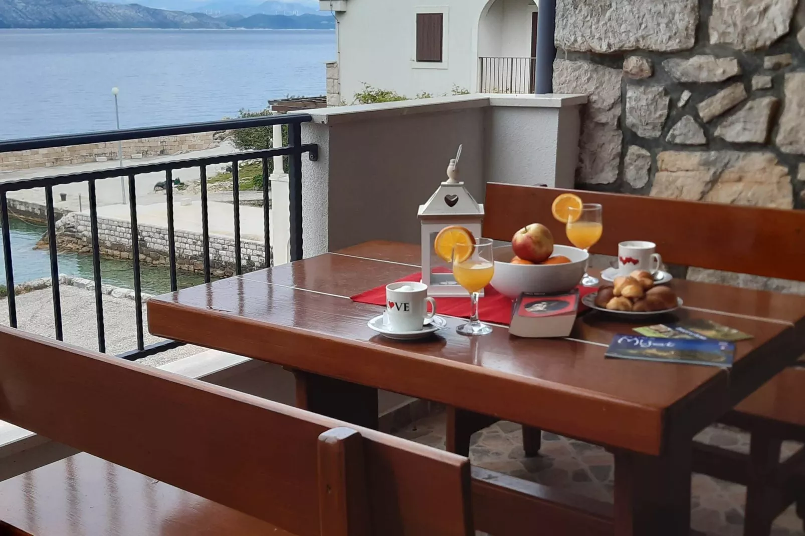 Apartments Cumbelic - One Bedroom Apartment with Balcony and Sea View A3-Terrace