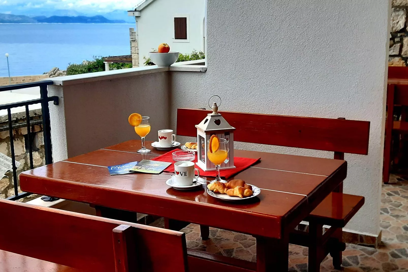 Apartments Cumbelic - One Bedroom Apartment with Balcony and Sea View A3-Terrace