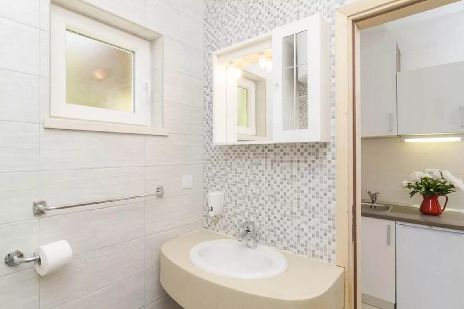 Apartments Matuško Mljet  - One Bedroom Apartment with Balcony and Sea View-Salle de bain