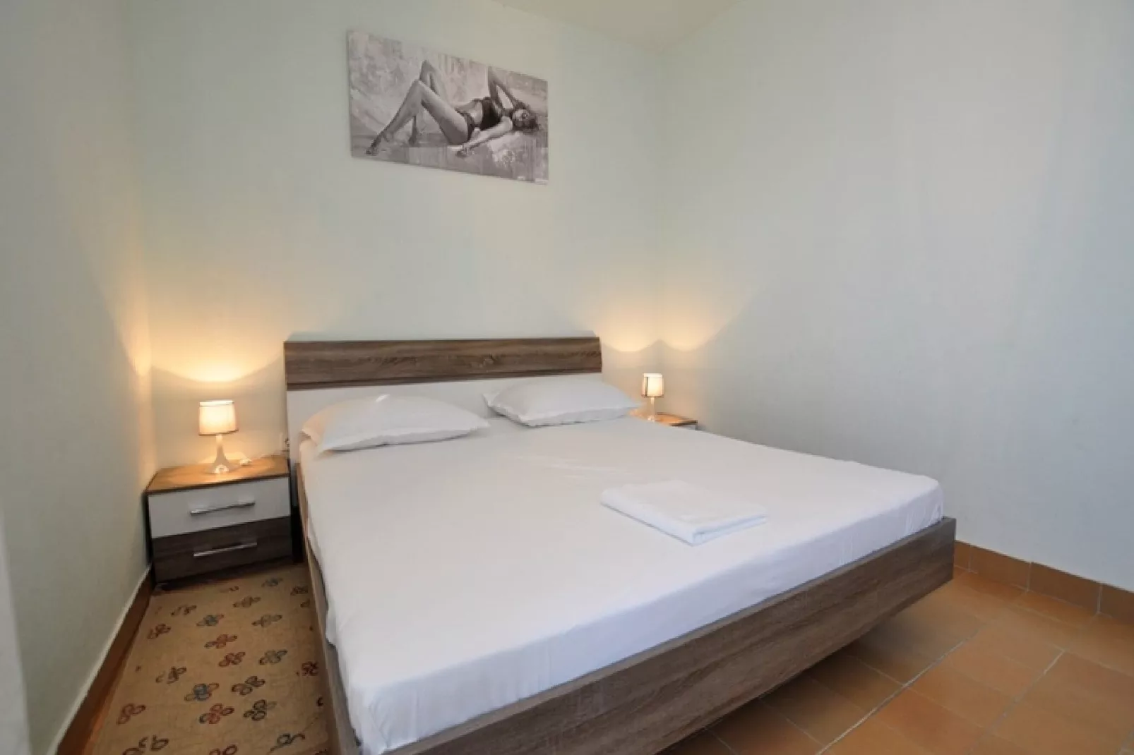 House Karlo Apartments - One-Bedroom Apartment with Terrace and Sea View (A1)-Bedroom