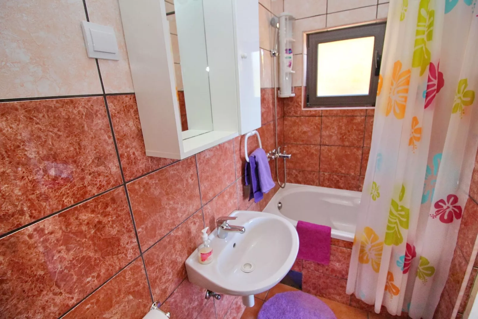 Apartments Filipović - One-Bedroom Apartment with Balcony and Sea View (A1)-Bathroom