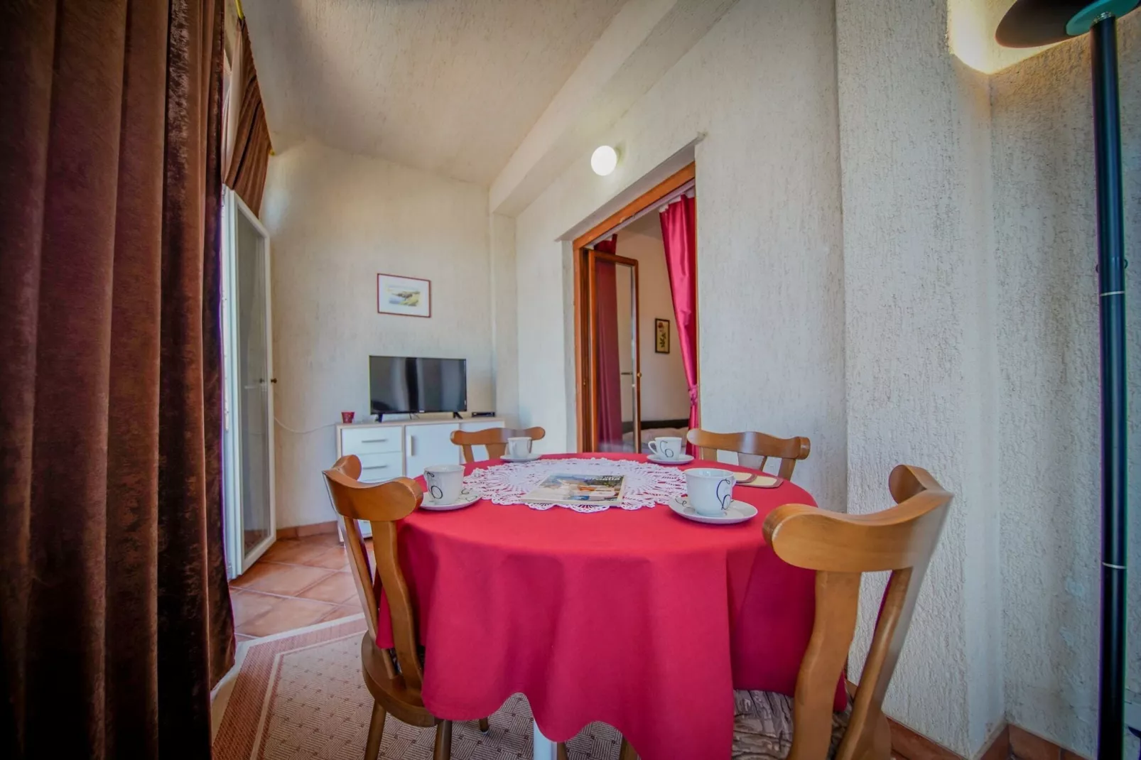 Apartments Filipović - One Bedroom Apartment with Terrace and Sea View ( A3 )-Dining room