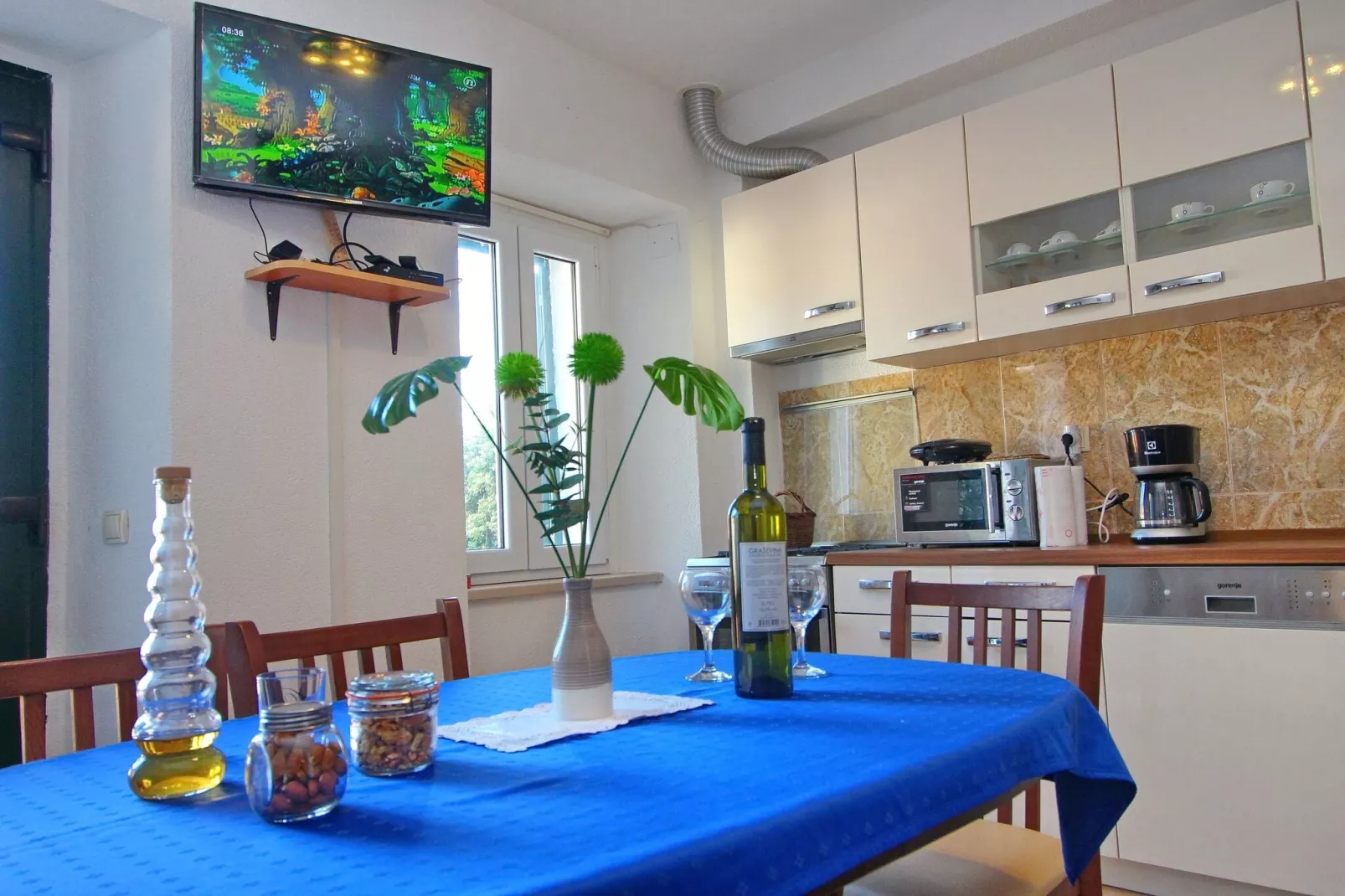 Apartment Mambo , Mljet - Duplex Apartment with Terrace and Sea View-Dining room