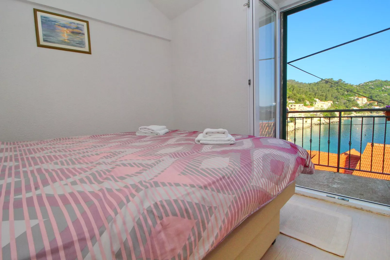 Apartment Mambo , Mljet - Duplex Apartment with Terrace and Sea View-Bedroom