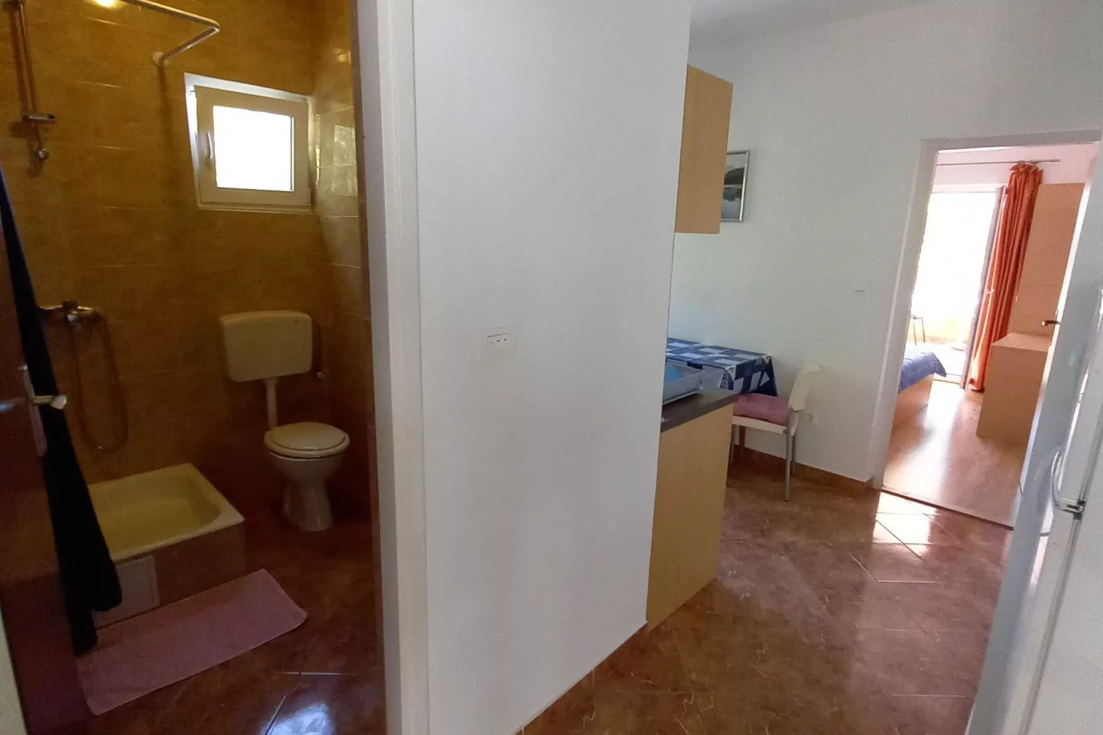 Apartments Vinko Mljet- One-Bedroom Apartment with Terrace (A3)-Salle de bain