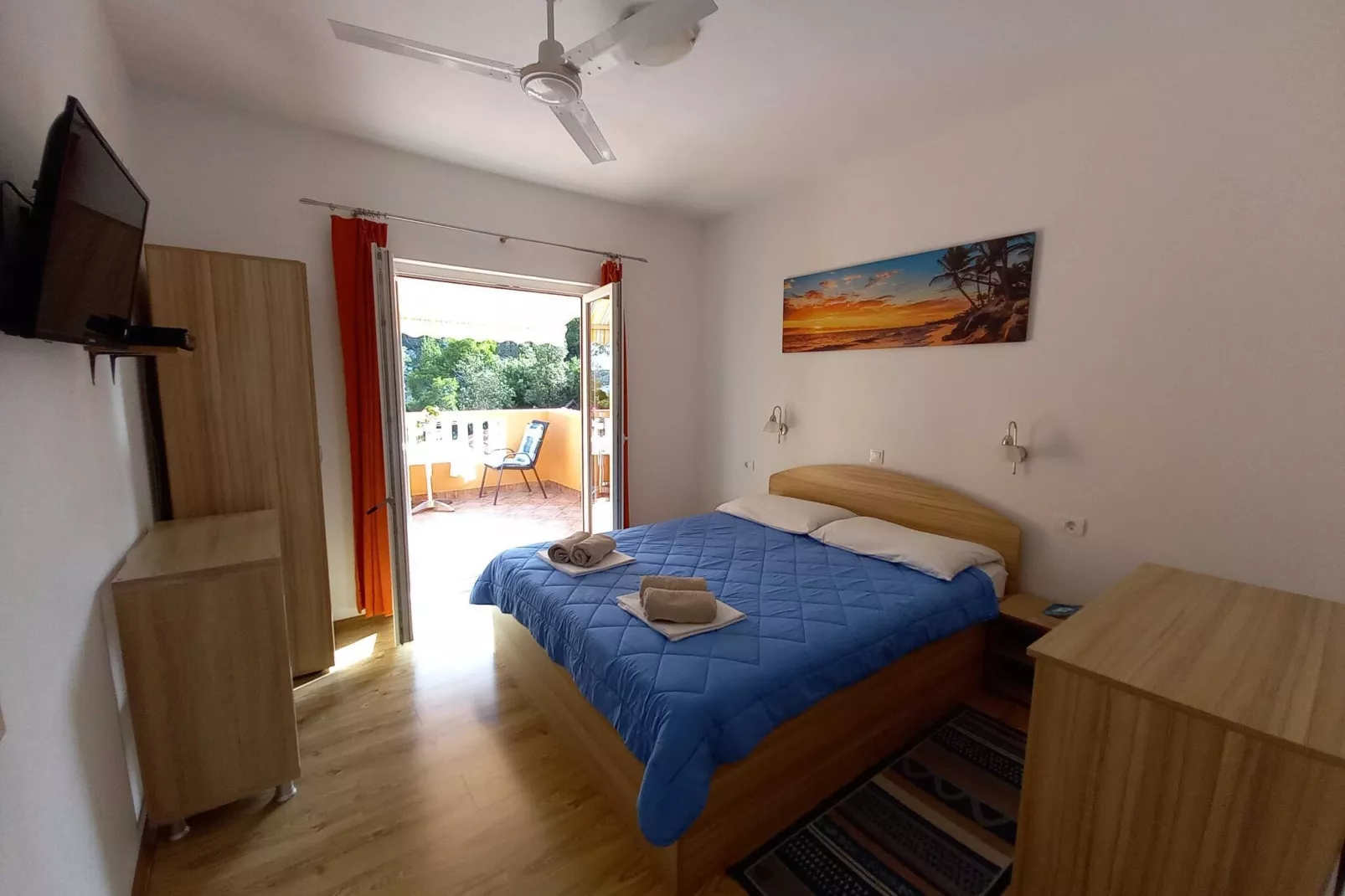 Apartments Vinko Mljet- One-Bedroom Apartment with Terrace (A5)-Bedroom