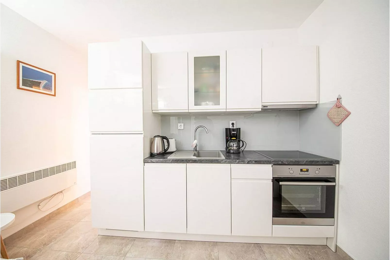 Apartments Magdalena - Standard Apartment with Terrace and Sea View (A2)-Küche