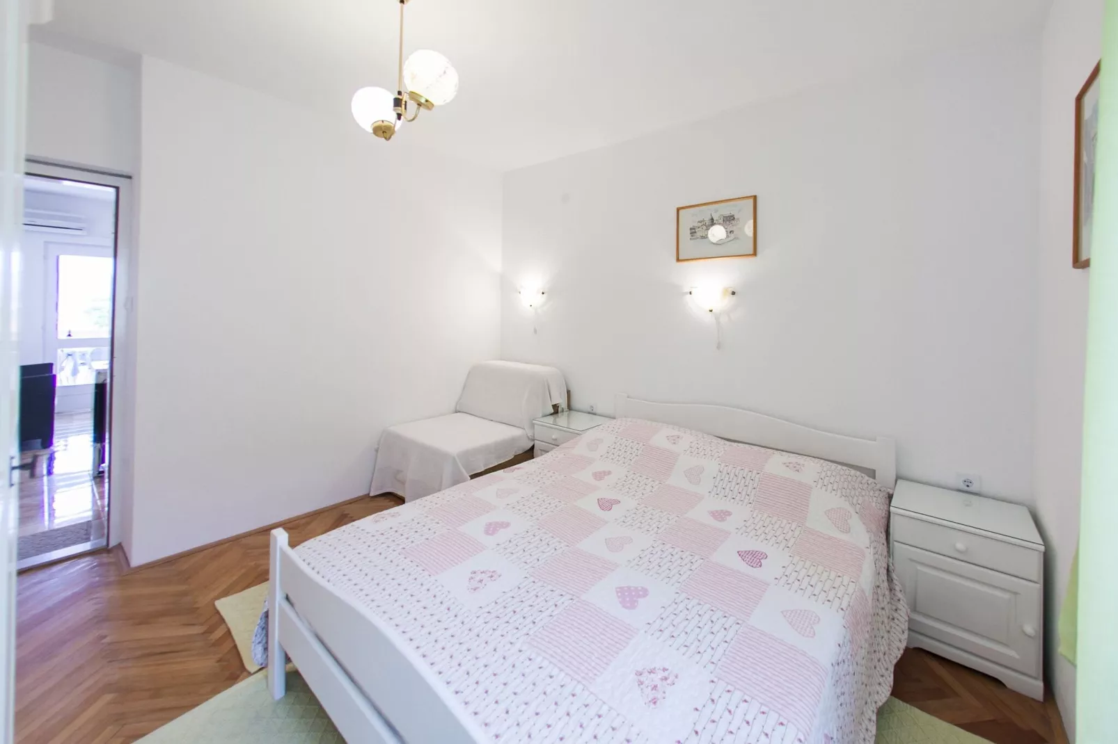 Apartments Magdalena - Apartment with Sea View and Terrace (A3)-Bedroom