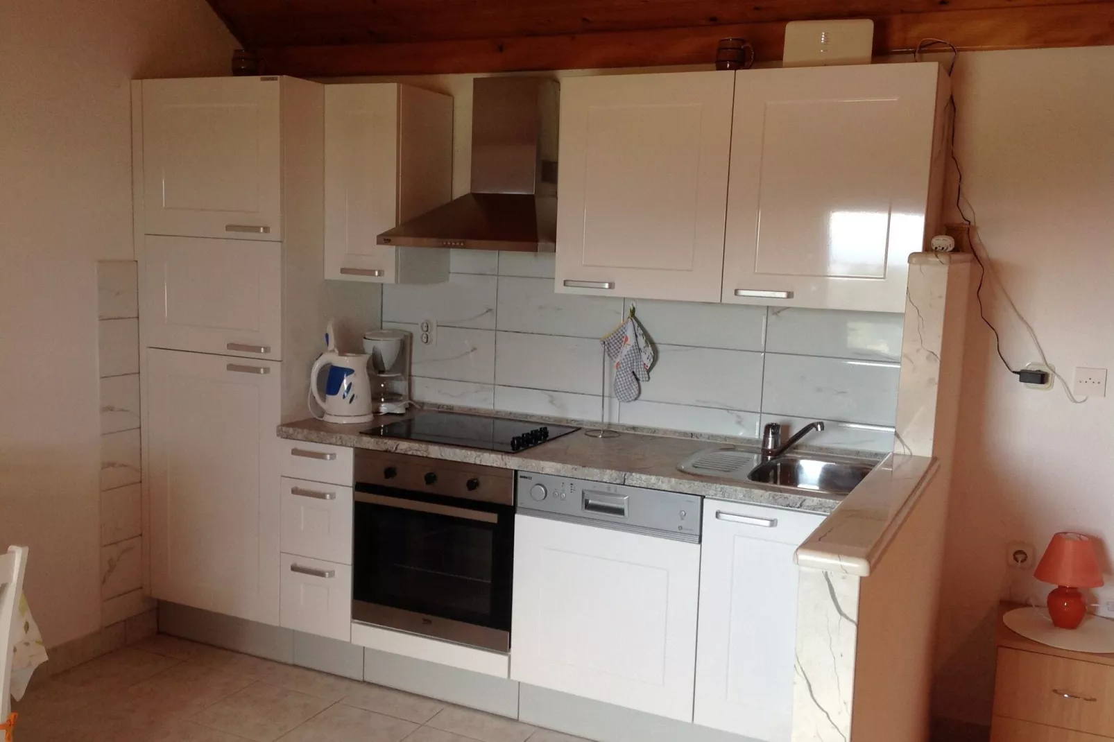 Holiday Home Oliva - Holiday House with Terrace and Sea View-Küche