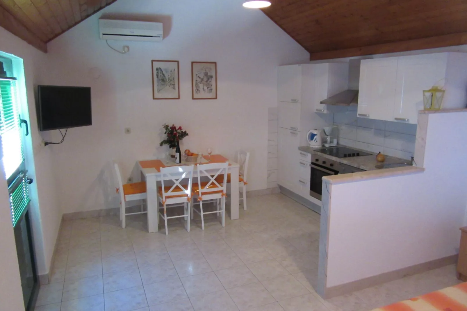 Holiday Home Oliva - Holiday House with Terrace and Sea View-Küche