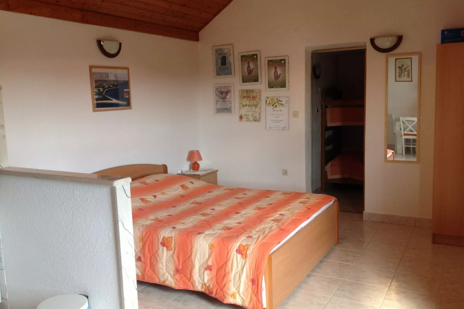 Holiday Home Oliva - Holiday House with Terrace and Sea View-Schlafzimmer