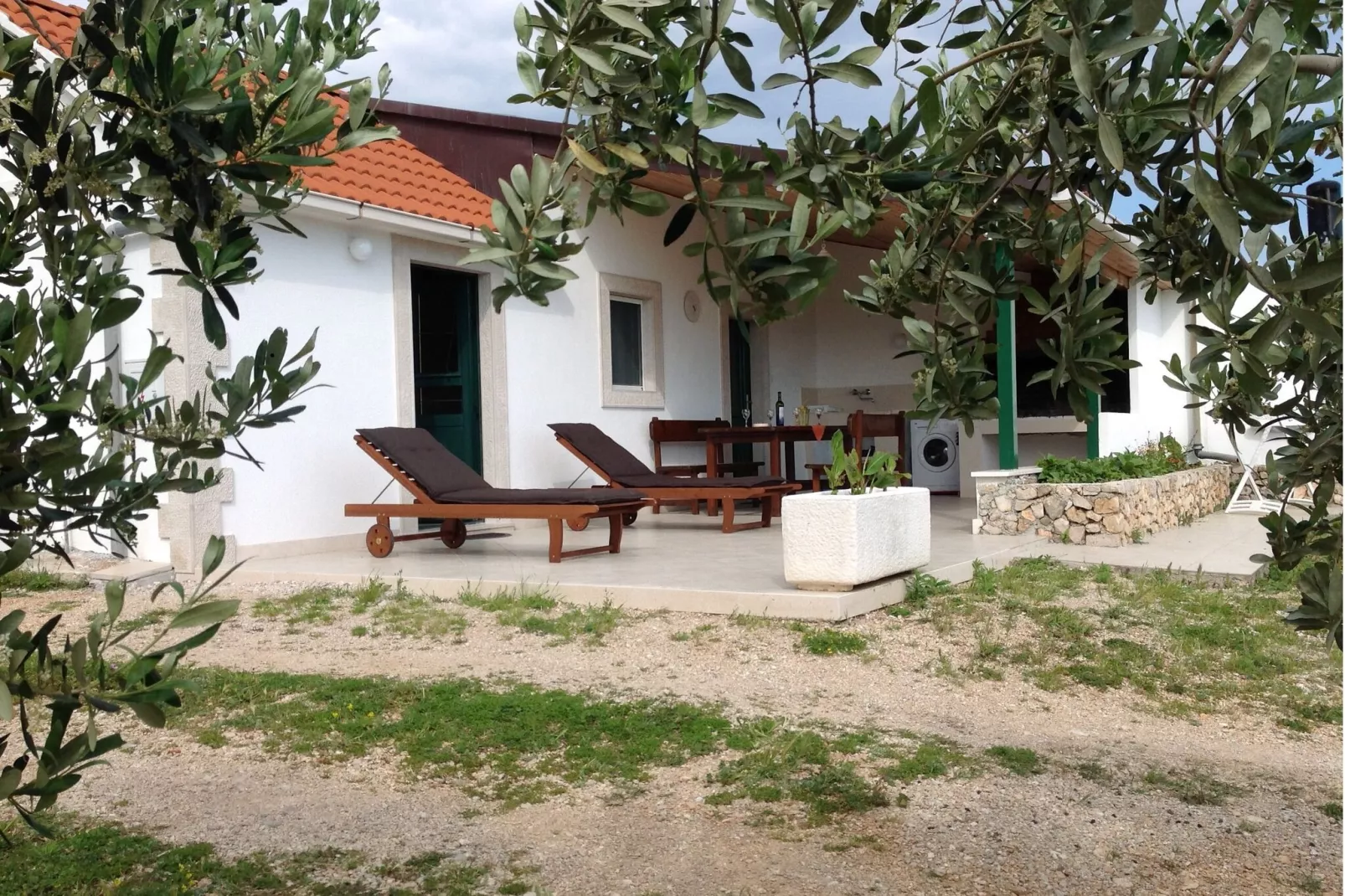 Holiday Home Oliva - Holiday House with Terrace and Sea View-Terrasse