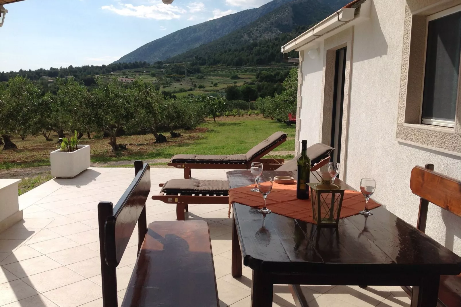 Holiday Home Oliva - Holiday House with Terrace and Sea View-Terrasse