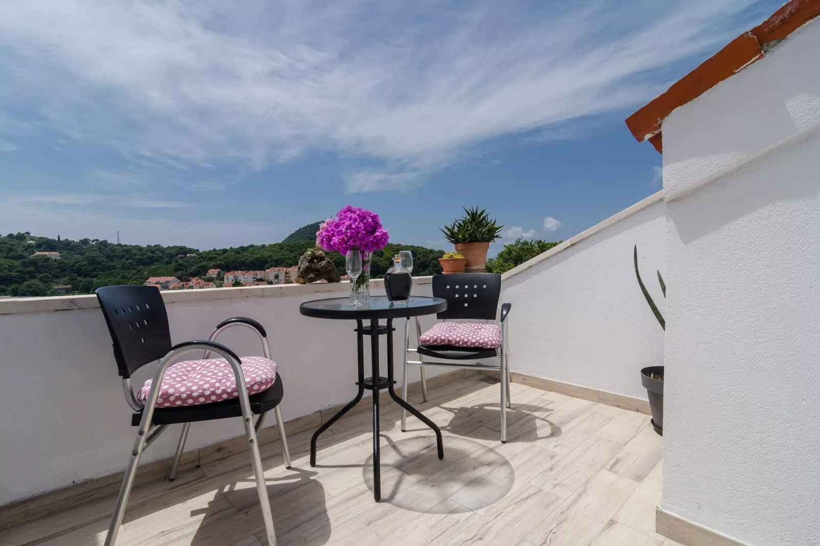 Apartment Emma - Two Bedroom Apartment with Balcony and Sea View-Terrace balcony