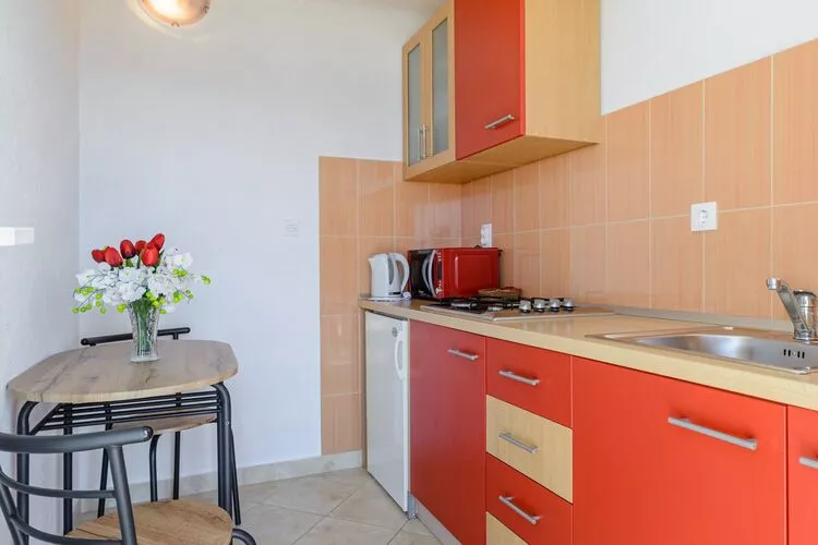 Rooms Sani- Double Room with Terrace and Sea View (S2)-Kitchen