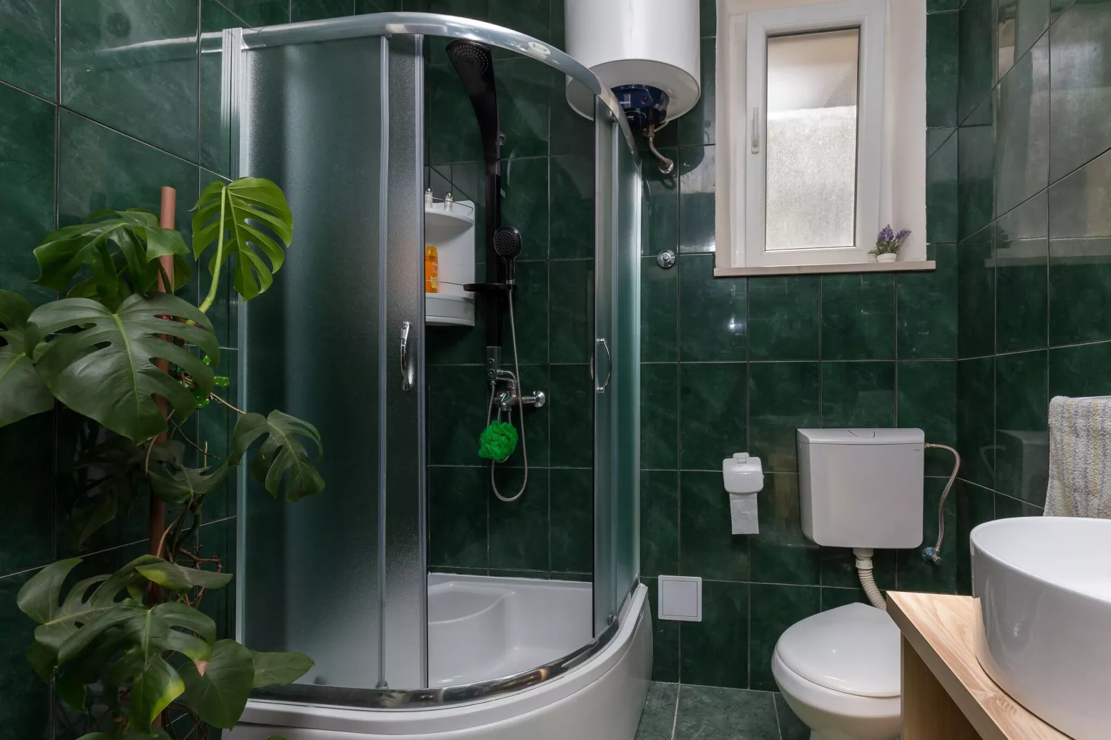 Apartments Mavi - Two-Bedroom Apartment with Terrace and City View-Bathroom