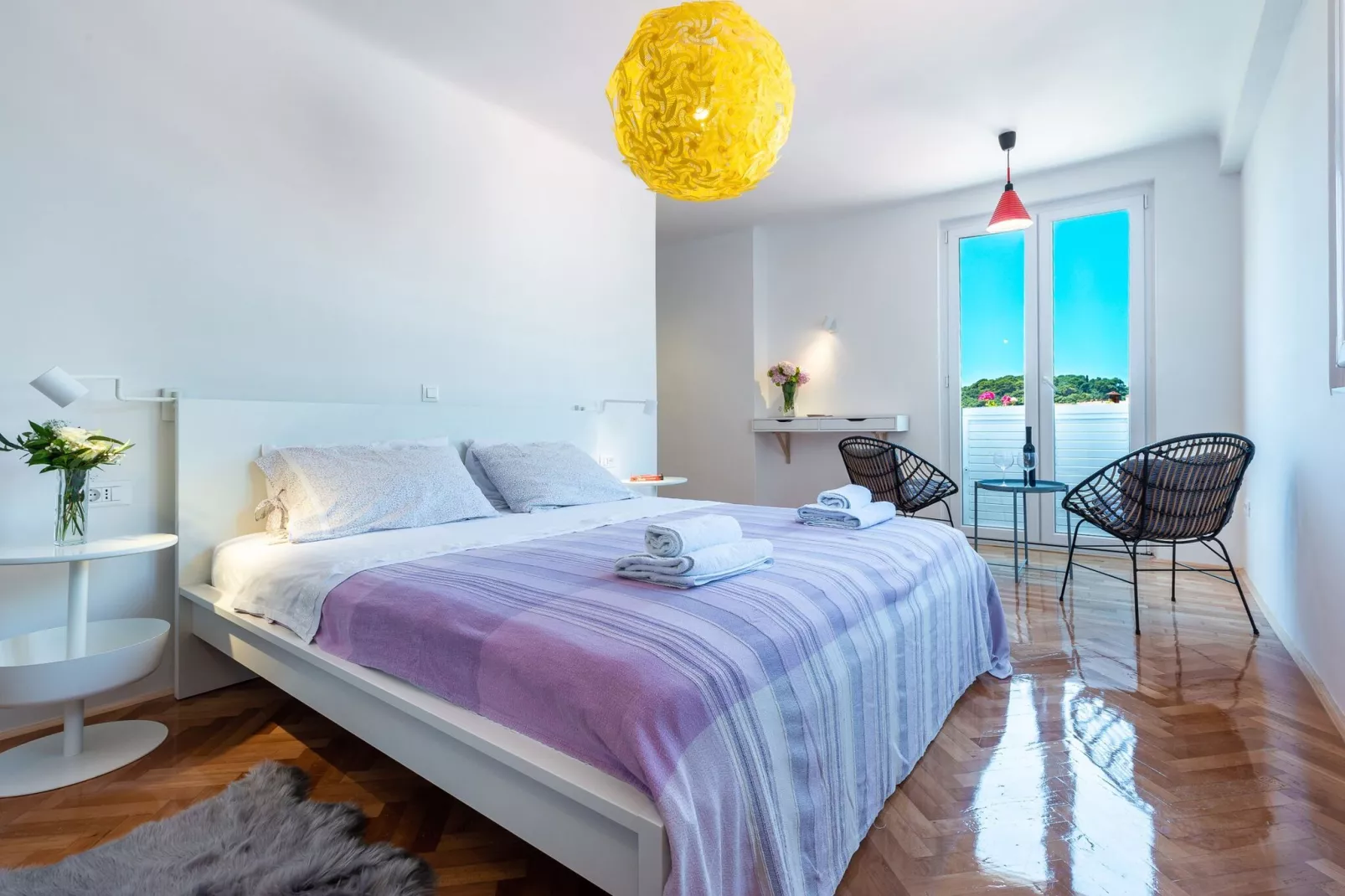 Apartment Simović - Two Bedroom Apartment with City View-Bedroom