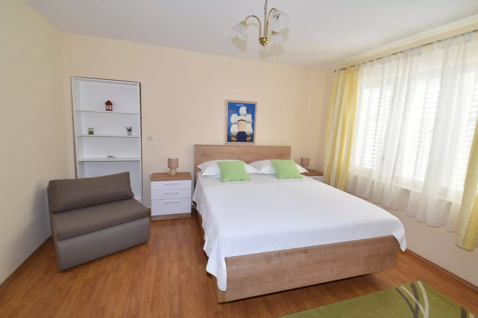 Guest House Kanjuo - Studio Apartment with Terrace and Garden View-Bedroom