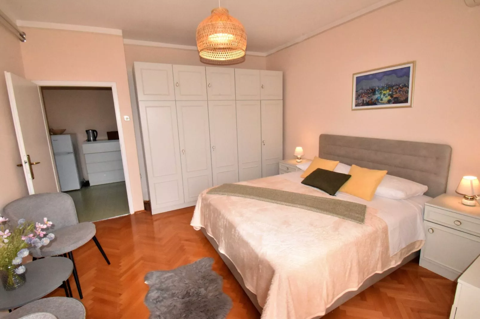 Guest House Kanjuo - Double Room with Terrace and Garden View-Bedroom