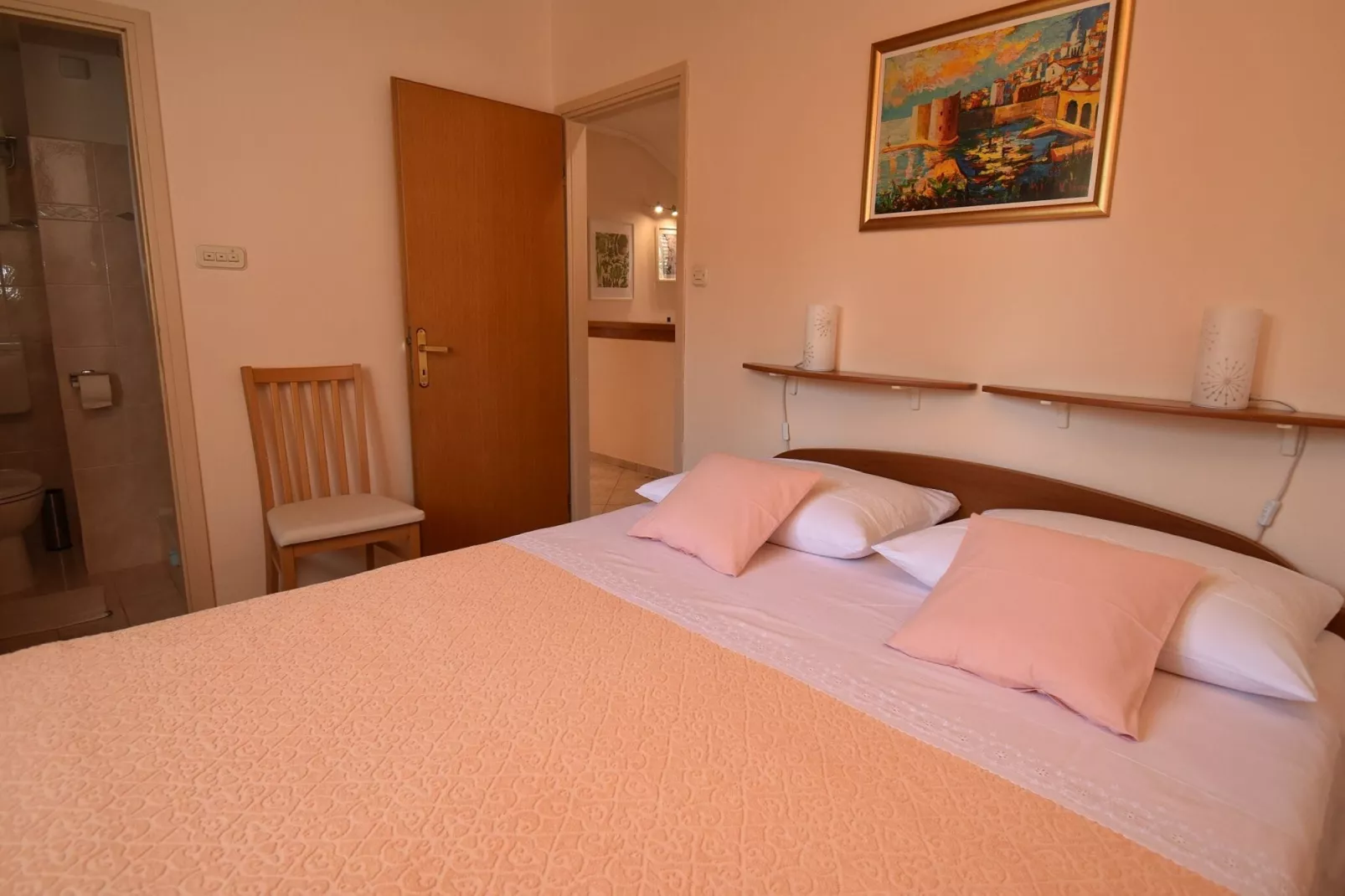 Guest House Kanjuo - Two Bedroom Apartment with Terrace and Garden View-Bedroom