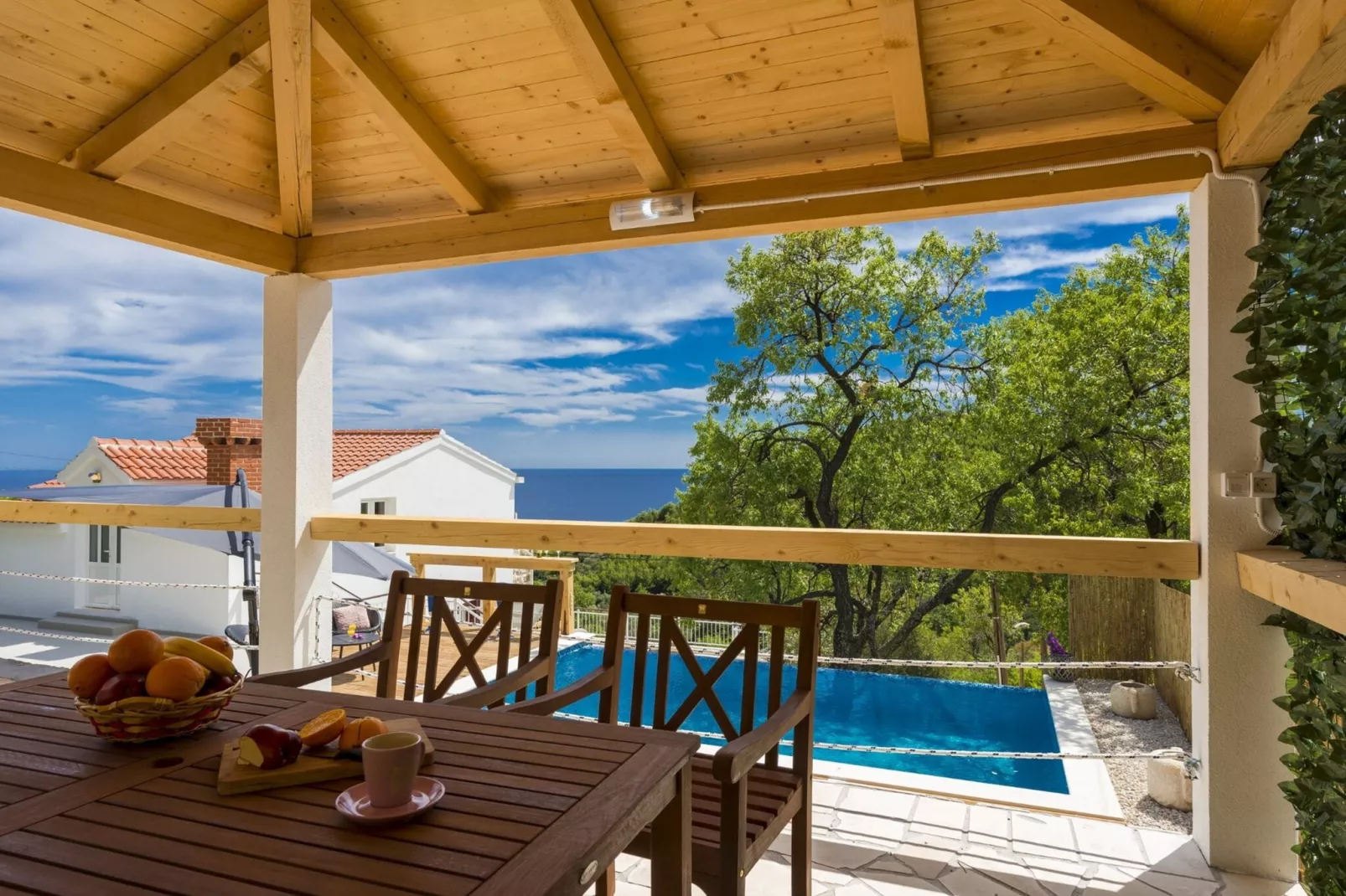 Villa Dundo Pero - Four Bedroom Villa with Swimming Pool and Sea View-Terrasse