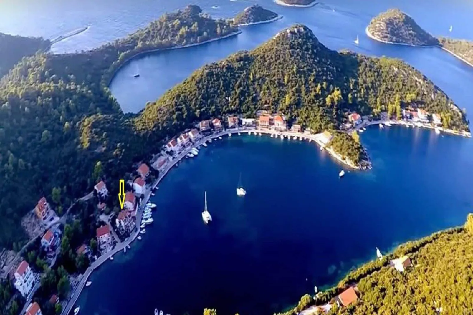 Apartments Malo Lago - One-Bedroom Apartment with Balcony and Sea View - Attic (Apartment 1)-View