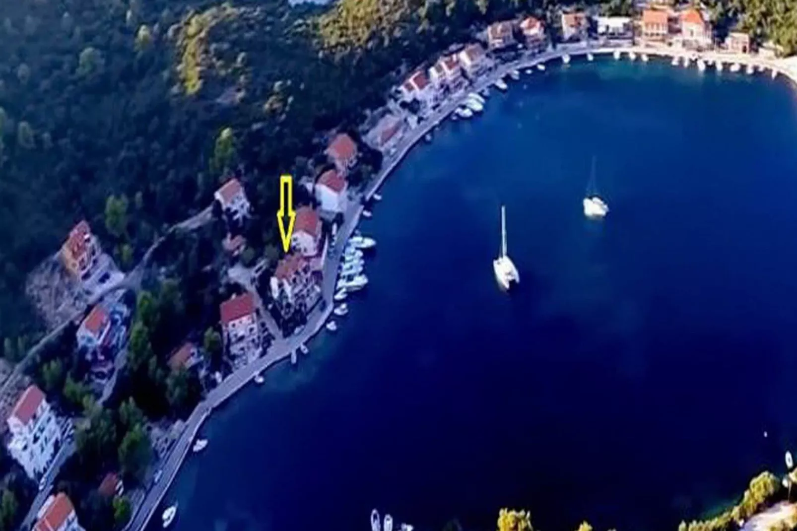 Apartments Malo Lago - One-Bedroom Apartment with Balcony and Sea View - Attic (Apartment 3)-View