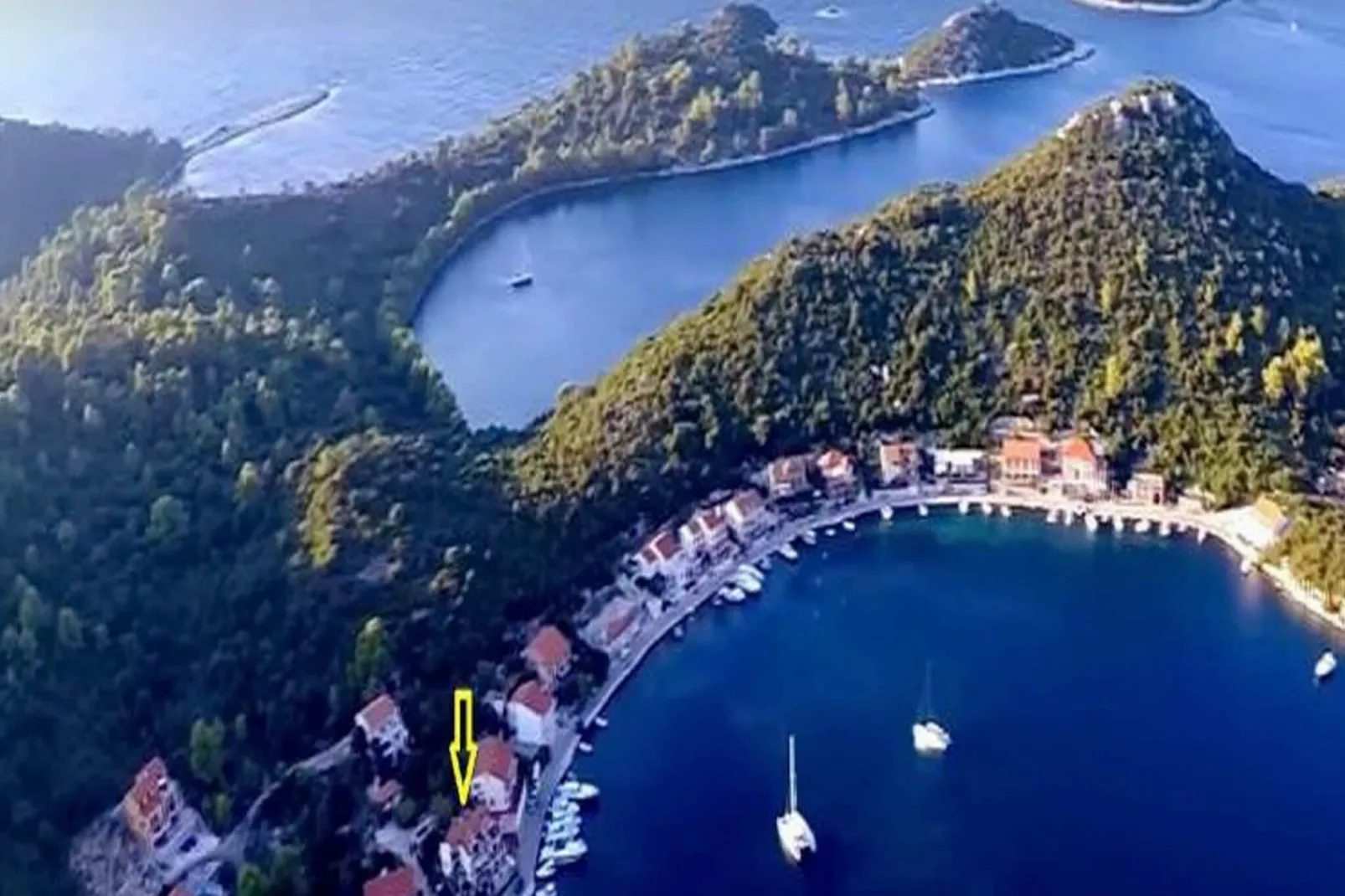 Apartments Malo Lago - One-Bedroom Apartment with Balcony and Sea View - 2nd floor (Apartment 7)-View