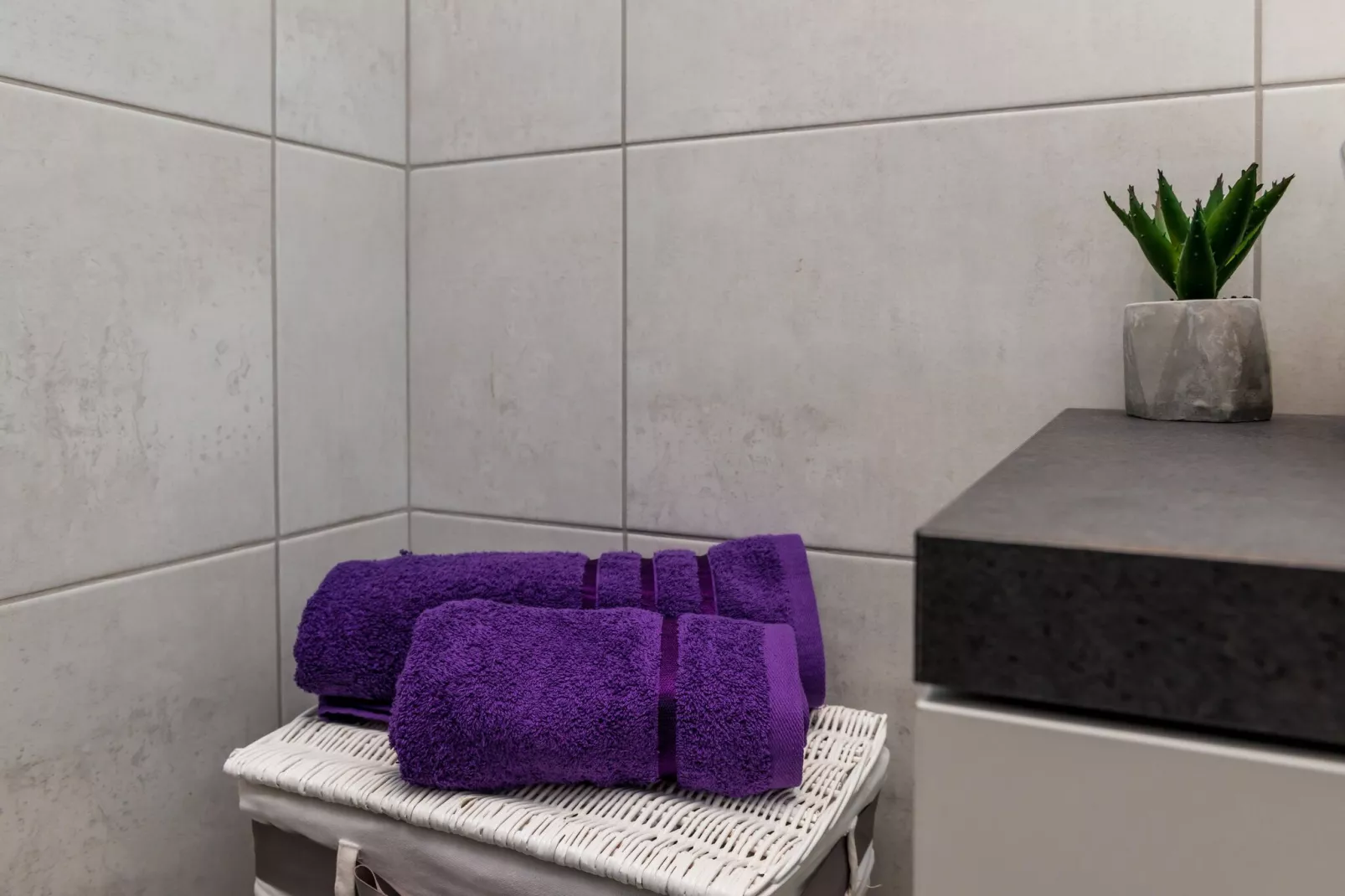 Villa Nives - Three-Bedroom Villa with Terrace and Sea View-Bathroom
