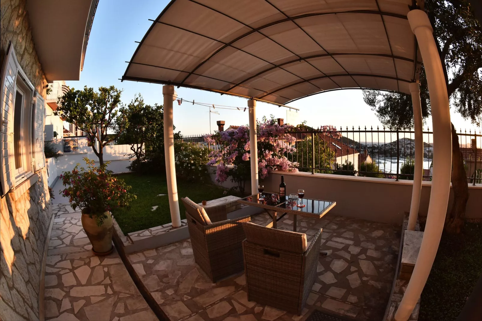 Nika Family Apartments - Deluxe Studio Apartment with Terrace and Sea View (A1)-Outdoor