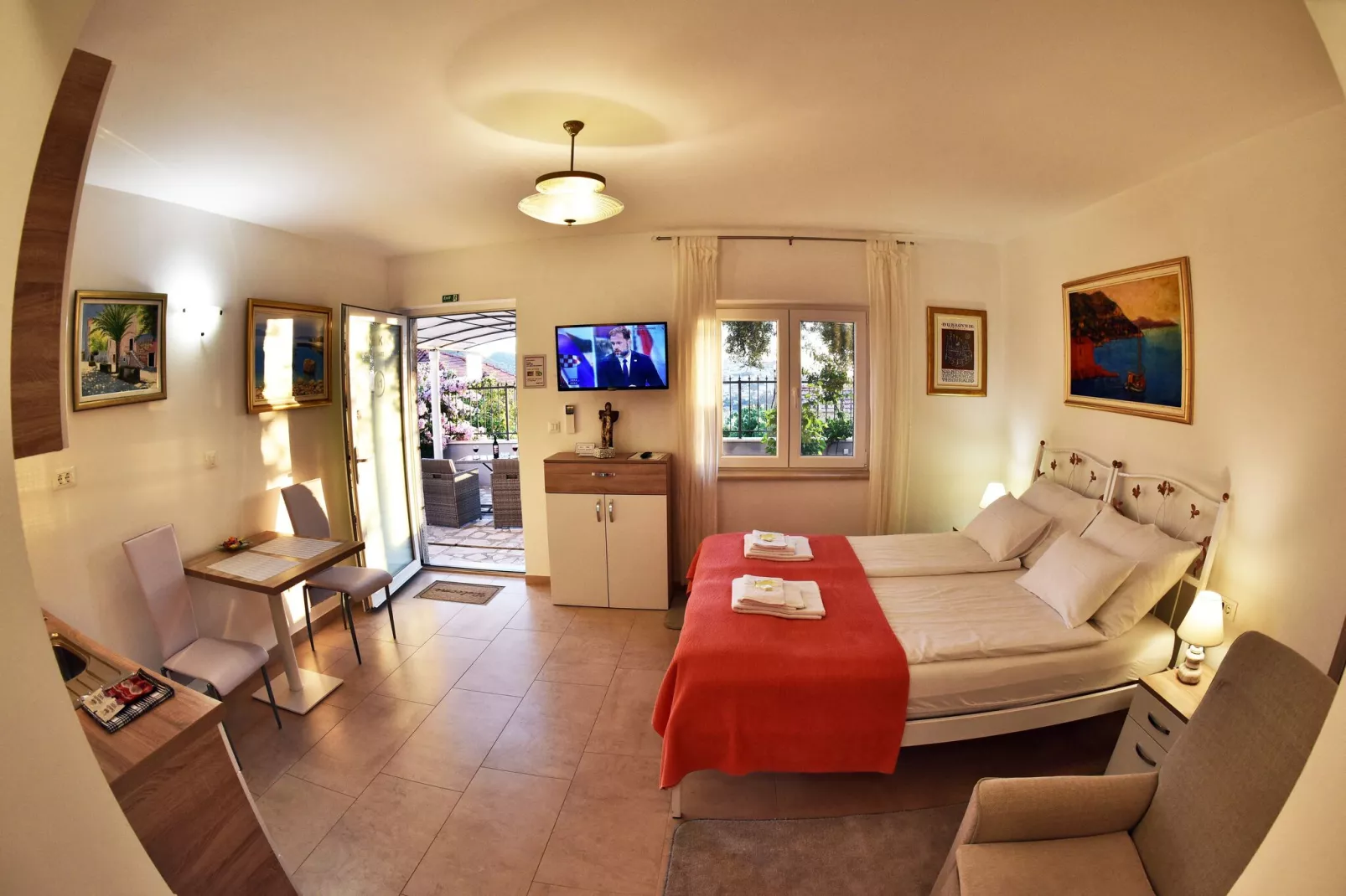 Nika Family Apartments - Deluxe Studio Apartment with Terrace and Sea View (A1)-Indoor