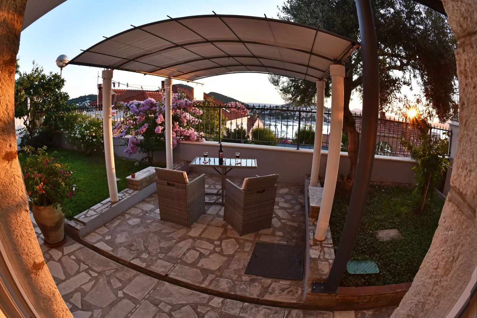 Nika Family Apartments - Deluxe Studio Apartment with Terrace and Sea View (A1)-Terrace