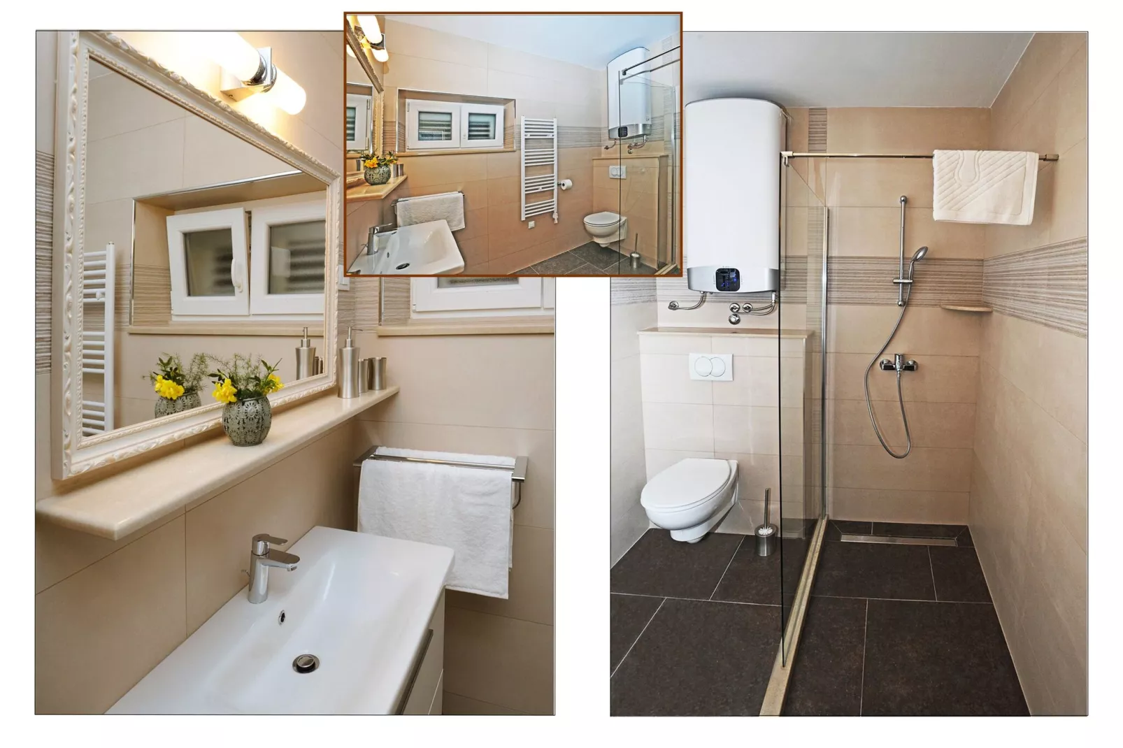 Nika Family Apartments - Superior Studio Apartment with Balcony and Sea View (A3)-Bathroom