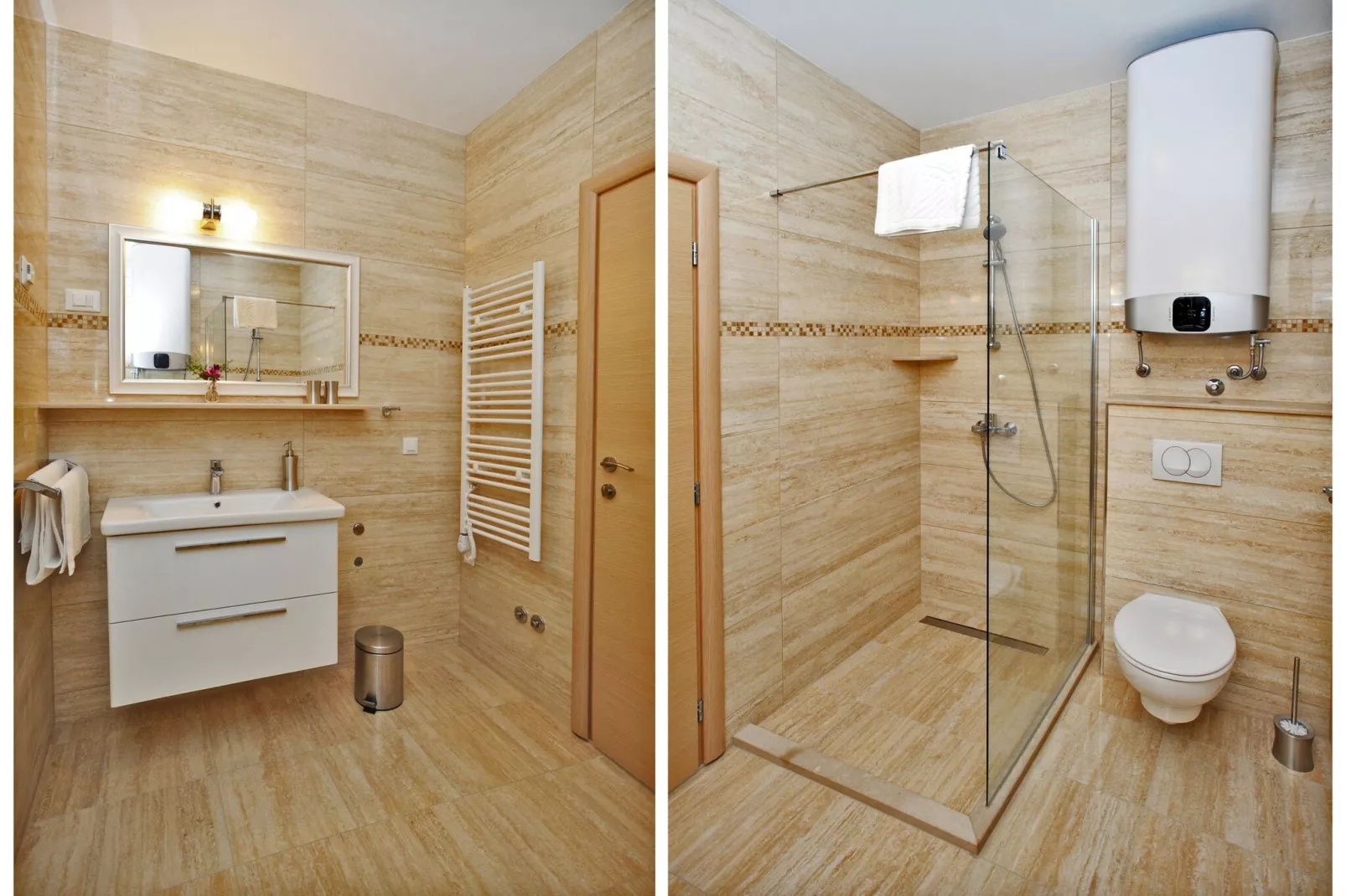 Nika Family Apartments - Comfort Studio Apartment with Balcony and Sea View (A4)-Bathroom